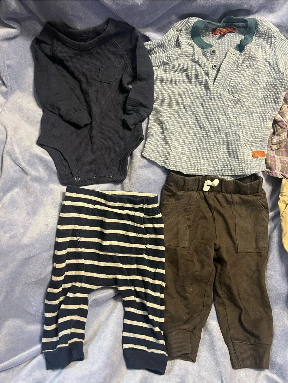 Baby boy 6 months 8 piece clothing bundle shirts pants